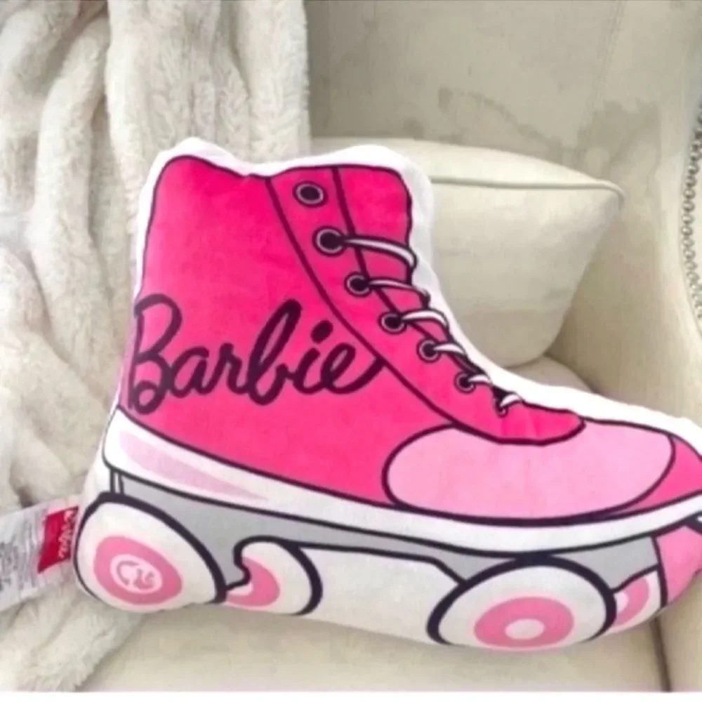 NEW Beautiful Pink Barbie Roller Bed Pillow